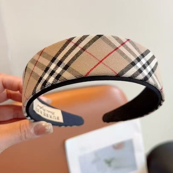 Burberry Accessories - Burberry Classic Tan Plaid Headband